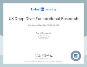 CertificateOfCompletion_UX Deep Dive Foundational Research